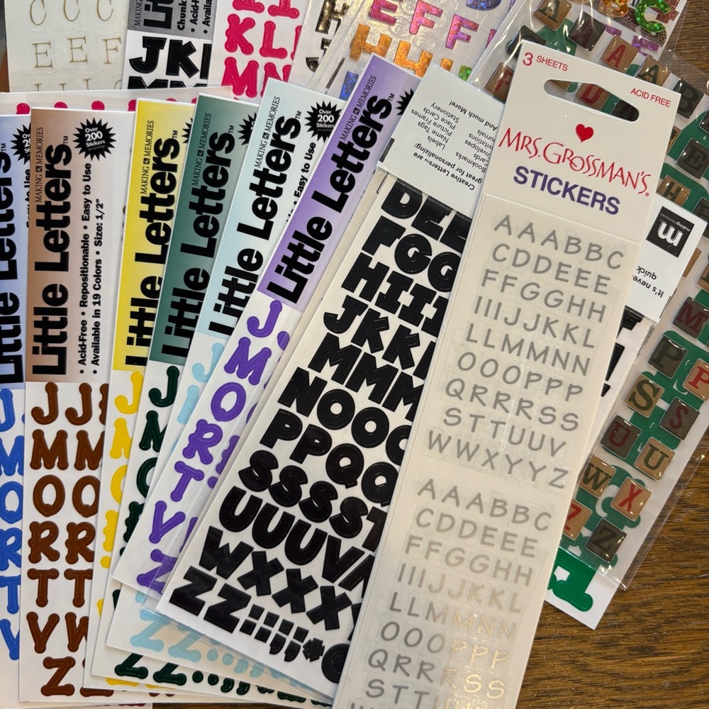 Bundle Scrapbook Alphabet A B C Crafting - Picture 2 of 12